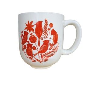 Hallmark Geninne Zlatkis Mug Red Birds Cardinals NEW